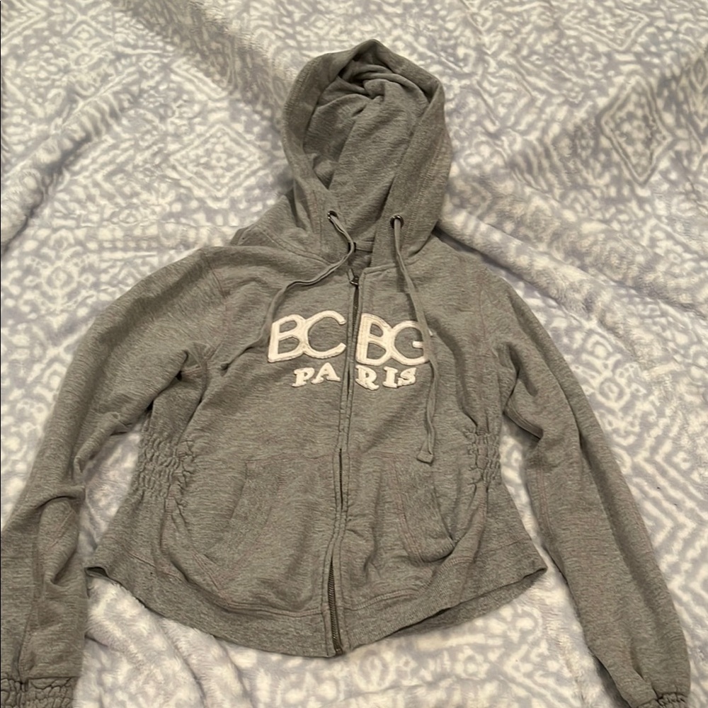 BCBG Paris Gray Hoodie